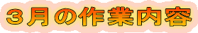 ‚RŒŽ‚Ìì‹Æ“à—e